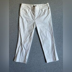 Jones Pants Women’s 8 New York Signature White Pants Ankle 24”